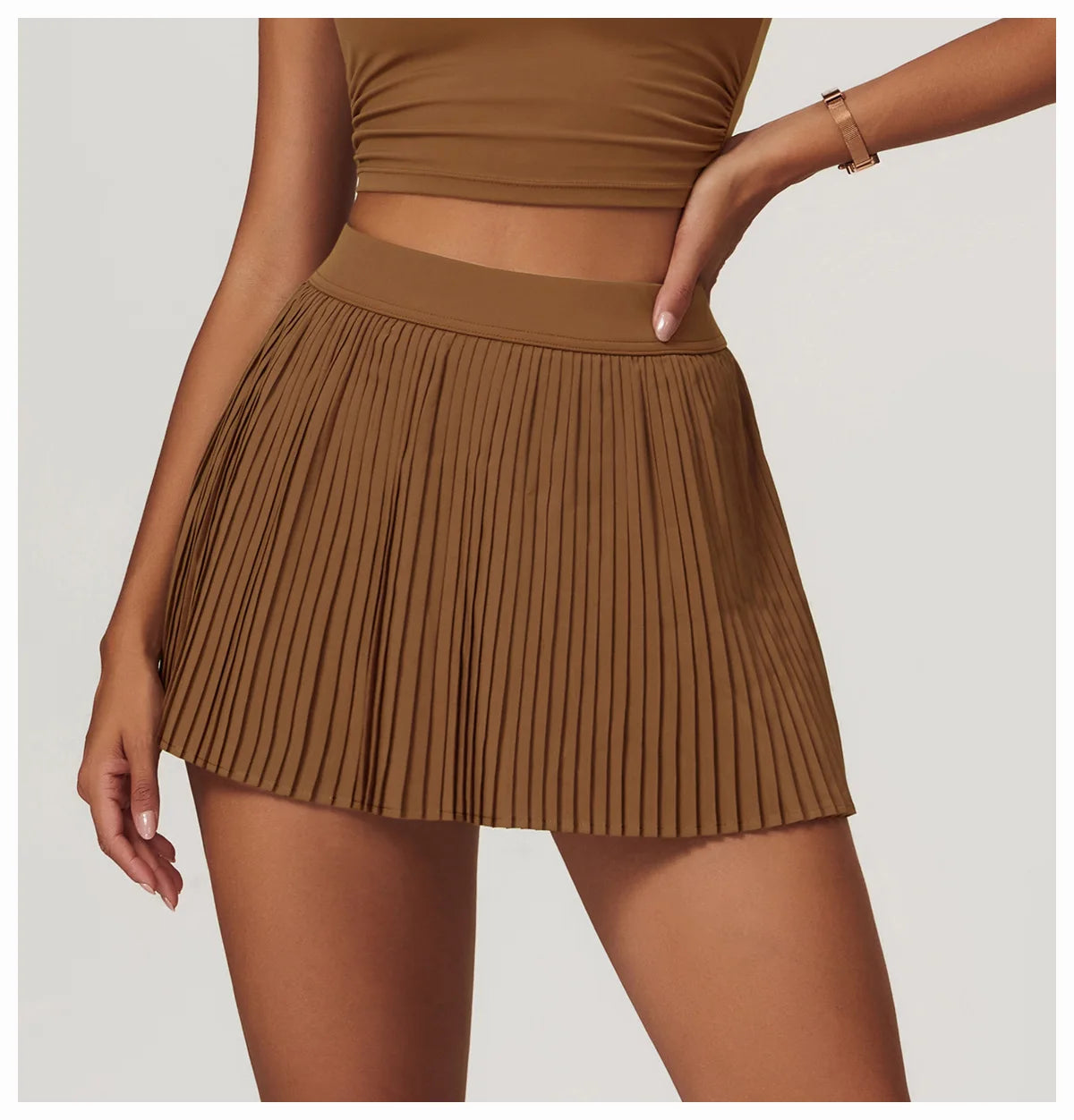 Golf Tennis Skirts with Pocket Women Gym Running Pleated Skorts Outdoor Sports Fitness Slim Shorts High Waist Yoga Golf Skirt