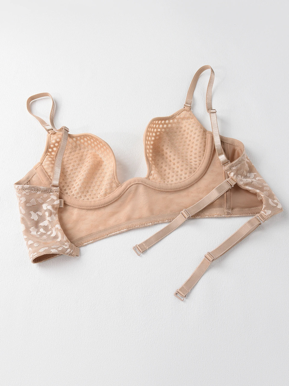 stylish mesh breathable softsteel ring bra thin design with backless multiple wearing styles comfortable Lingerie underwear