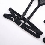 Summer new women's sexy strappy see-through mesh lingerie four-piece set Women's Pajama Lace Underwear Set Intimates 2025