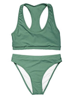 2026 Sporty Bikinis Solid Padded Swimsuit Women Vintage Swimwear Female Bathers Bathing Swimming Swim Suit Beachwear