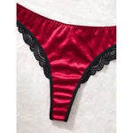Valentine Sexy Lingerie Black Lace Splicing Underwear Women Set Ultra Thin Luxury Intimate Lingerie 3-point Transparent Bra Set