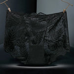 L-4XL Plus Size Women High Waist Panties Sexy Hollow Lace Flowers Embroidery Panty Lingerie Summer Breathable Butt Lifter Briefs