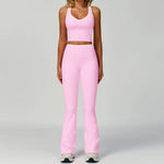 Gym Tracksuit Yoga Set 2 Pieces Workout Outfits Fitness Sportswear High Waist Leggings Sports Bra Athletic Wear Women Clothes