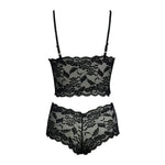 2026 New Floral Thin Lace Lingerie Set Women Triangle Cup Bralette Adjustable Strap Printed Intimate Underwear Suit