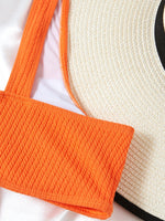 2026 Bowknot Sporty Bikinis Solid Swimwear Female Sexy Swimsuit Women Bathers Bathing Swimming Swim Suit Beachwear