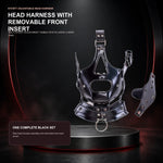 Adjustable Head Harness Dildo Gag Mask BDSM Mouth Restraint Removable Insert Buckle Straps for Adult Couples Role Play Toy Kit