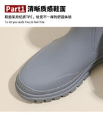 Rain Boots Women Garden Galoshes Waterproof Rubber Chelsea Boot Female Non-slip Rainshoes Fishing Water Shoes Botas Lluvia Mujer