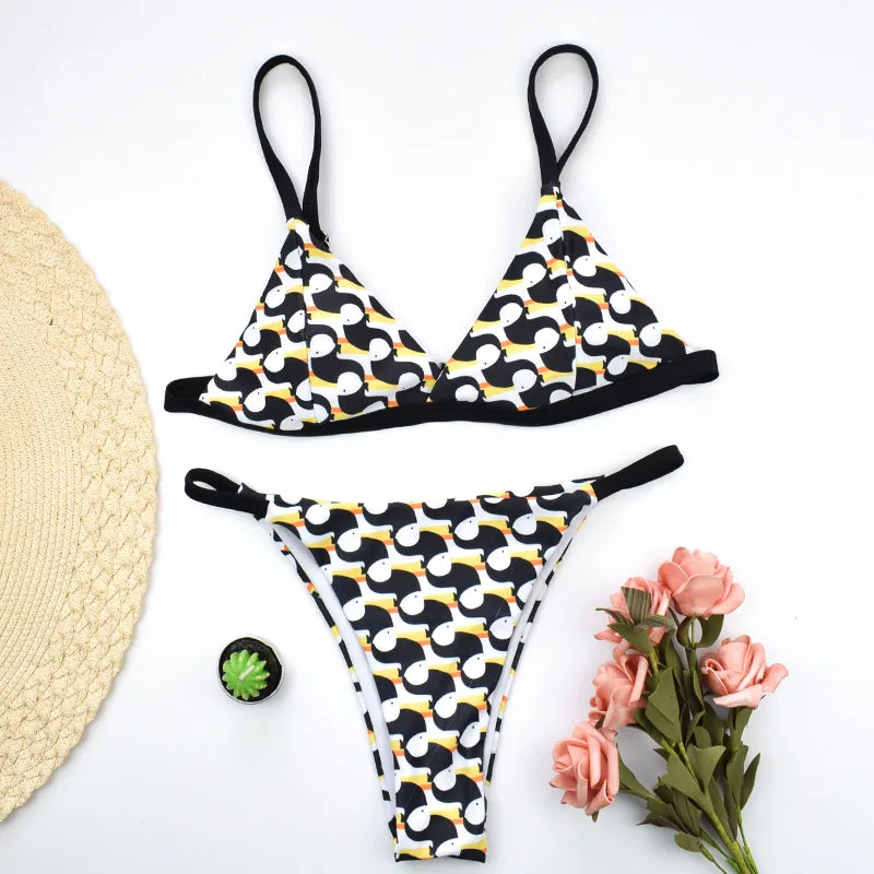 New Micro Bikinis Push Up Women Swimsuits Sexy Swimwear Brazilian Bikini Set Halter Biquini Patchwork Swimsuit Summer Beachwear