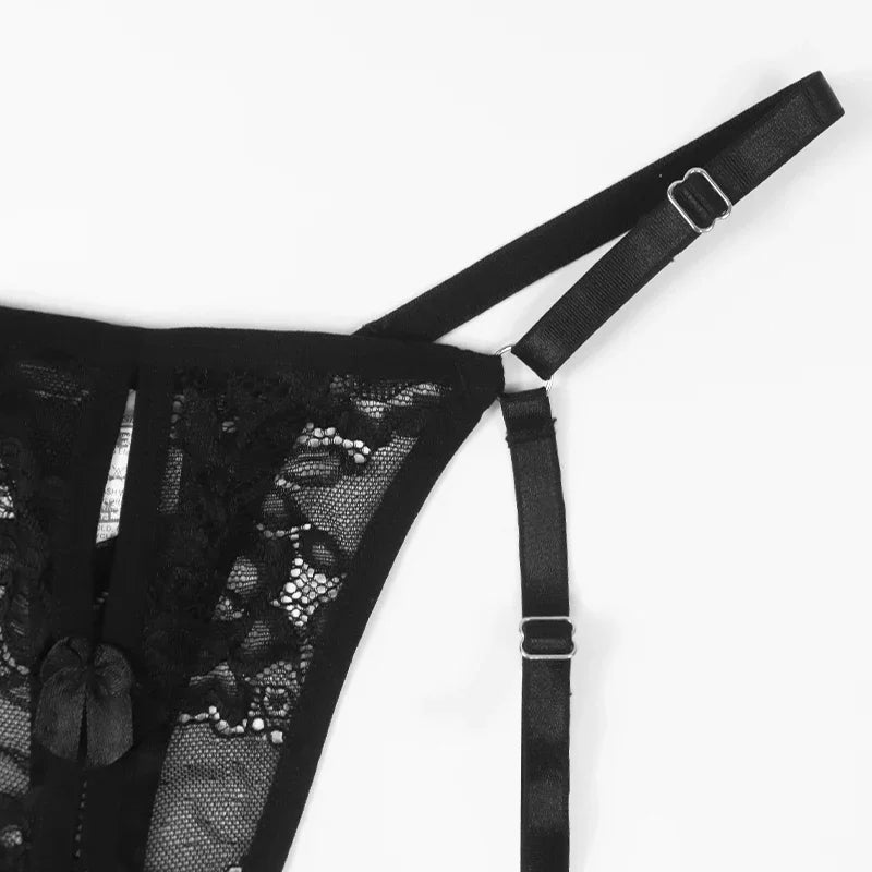 Fashion Style Black Sexy Lace Women's G-String Thong Breathable Underwear Lingerie Hot Sale Party Underpants for Women Panty