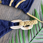 Splicing Halter Knitted Bikini Women Swimwear Female Swimsuit Two-pieces Bikini Set Brazilian Bather Bathing Suit Swim Beachwear