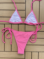 DEKA Women Brazlian Solid Mirco Bikini Set Tie Side G-String Thong Swimsuit Female Bandage Bathing Suit Swimwear Biquini