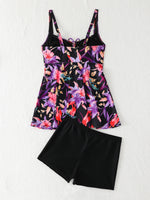 Printed Tankini Set 2026 Padded Floral Swimsuit Women Strappy Swimwear Female Beach Dress Bathers Bathing Swimming Swim Suit XL