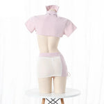 Nurse Uniform Women Sexy Lingerie Temptation Side Split Skirt Open Bra Miniskirt Outfit Adult Roleplay Erotic Cosplay Costume