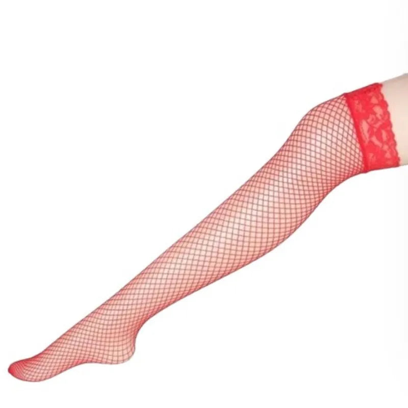 Women Sexy Lace Fishnet Hollow Out Body Stockings Thigh High Over Knee Mesh Long Socks Hosiery Lolita Transparent Gauze Socks