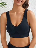 S-5XL Seamless Bras For Women Hollow Underwaer Wireless No Pads Crop Tops Female Sexy Lingerie Soft Sports Camisole