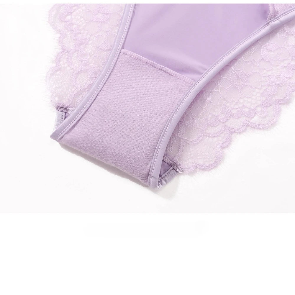 Europe Women 3/4 Cup Push Up Bra Set Sexy Leopard Print Lace Underwear Summer Hollow Romantic Violet C D Plus Size Lingerie Set