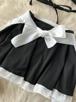 Women's Sexy Bow Lace-Up Sensual Dress Set Fashion Uniform - Trendy Comfortable Dress Ensemble for Adults New