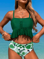Printed Strappy Bikinis 2026 Ruffle Swimsuit Women Sexy Swimwear Female Bathers Swimming Bathing Swimming Swim Suit Beachwear