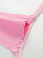 4-piece Set Of Multi-color Women's Sexy Low Waisted Thong Ice Silk Seamless Invisible Underwear Daily Close Fitting Thong C359