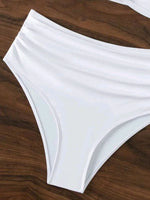 XS - XL 3D Flower Bandeau Bikinis Female Swimsuit High Waist Bikini Women Swimwear Two-pieces Bikini Set Bathing Suit Swim Lady