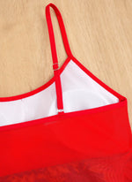 Summer Swimwear for Women Tankini Sets Swimsuit Vintage Padded Mesh Bathing Suit Print Beachwear Female Women's Swim Wear 2025