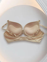 Women's Push Up Bra Deep V Plunge Underwire T-Shirt Bra Lift Support for Women Add One Cup