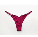 Seamless Sexy Thong Women Underwear Briefs Panties Zebra Flower Low Rise Luxury Metal Buckle G String Bikini Girls Female Panty