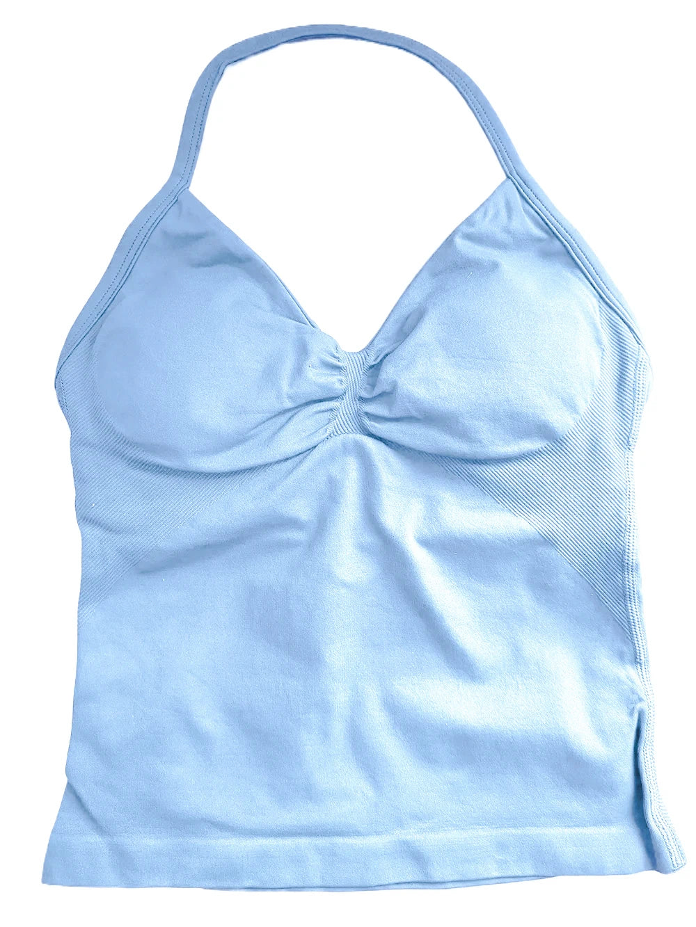 Longline Gym Top Women Clothes Sports Shirts Yoga Crop Top Vest Sports Bra Padded Halter Fitness Backless Workout Tank Top Woman