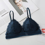 Lace Bralette Women Sexy Lingerie Non-wire Bra Triangle Cup Female Padded Underwear Push Up Bras
