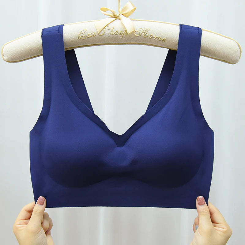 M-7XL Seamless Sport Bra Push Up Bra for Women Wireless Comfort Underwear Sport Brassiere Femme Plus Size Bralette Sexy Lingerie