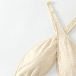 Sexy Off White Flower Swimwear One Piece Swimsuit Women Cross Bandage Cut Out Monokini High Cut Bathing Suit Swimming Beach Wear