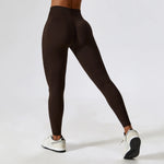 Scrunch Butt Gym Leggings Women ClothingV Cross High Waist Yoga Pants Seamless Sports Leggings Femme Push Up Yoga Leggings
