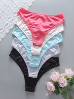 5 Color Women Lace Embroidery Panties Sexy Hollow Low Waist Briefs Summer Ice Silk Breathable Lingerie Female Knickers Intimates