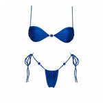 Bnadeau 3Pcs Sexy Bikini With Cover Up Women Swimsuit Swimwear Female Solid Swim Suit Brazilian Biquini Beachwear Bathingsuit