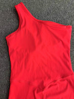 Summer One Shoulder Yoga Short Jumpsuit Women Sexy Cut Out Backless Scrunch Booty One Piece Suit Gym Workout Fitness Clothes