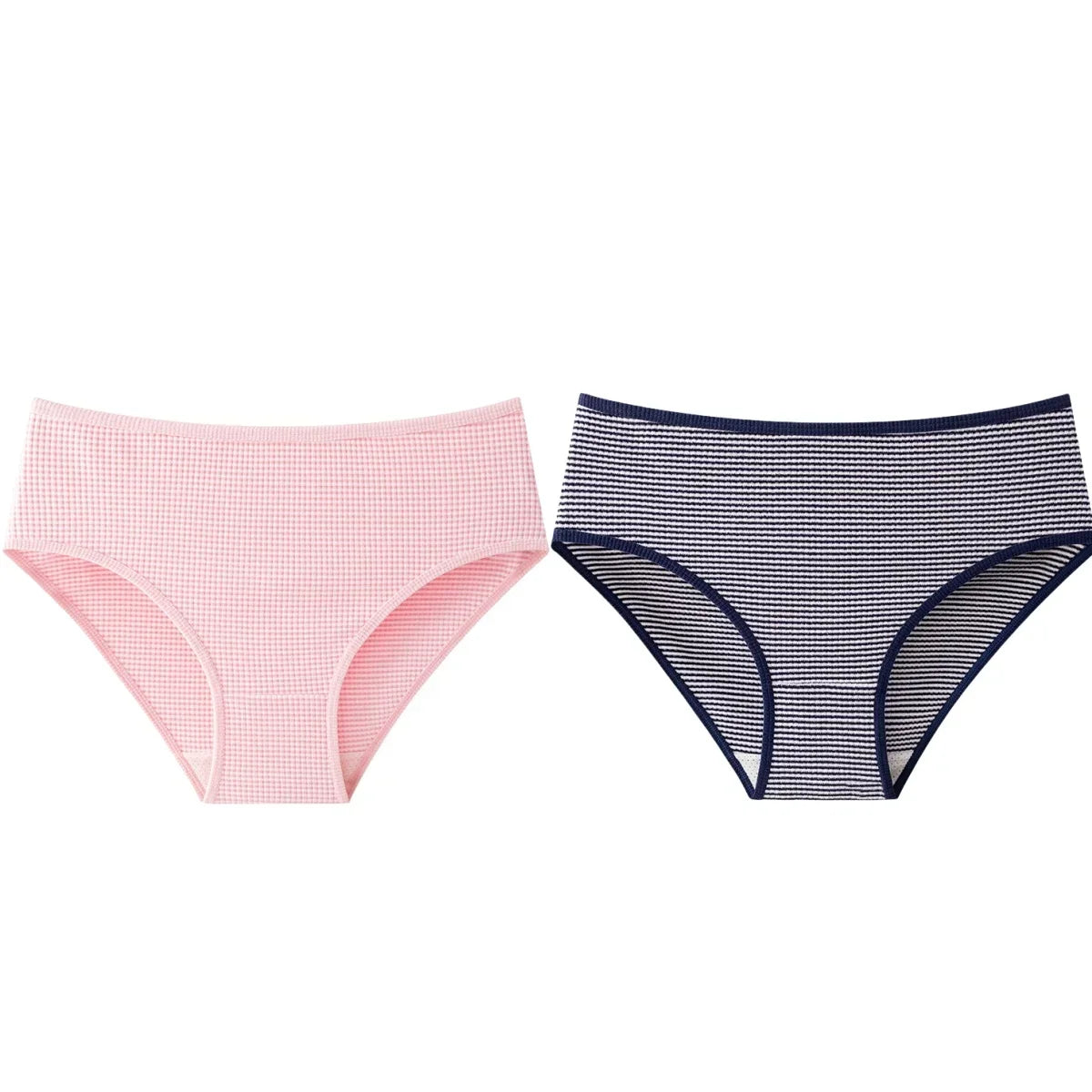 2Pcs/Set Women High Rise Panties Seamless Underwear Winter Warm Underpants Breathable Briefs Female Sexy Lingerie