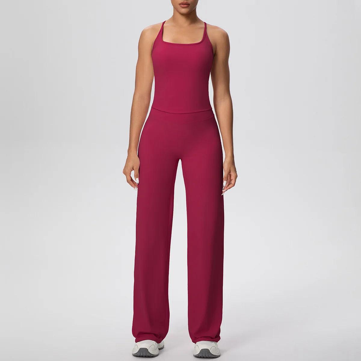 Yoga Set 2PCS Women Tracksuit Nude Feeling Workout Sets Gym Clothes Push Up Fitness Running Sportswear Sport Vest Leggings Suit