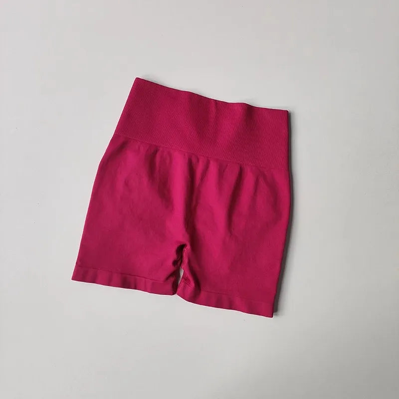 Women's High Waist Sports Shorts Slimming Peach Hip Lifting Speed Drying Tight for Running Cycling Gym Three-Point Short Pants