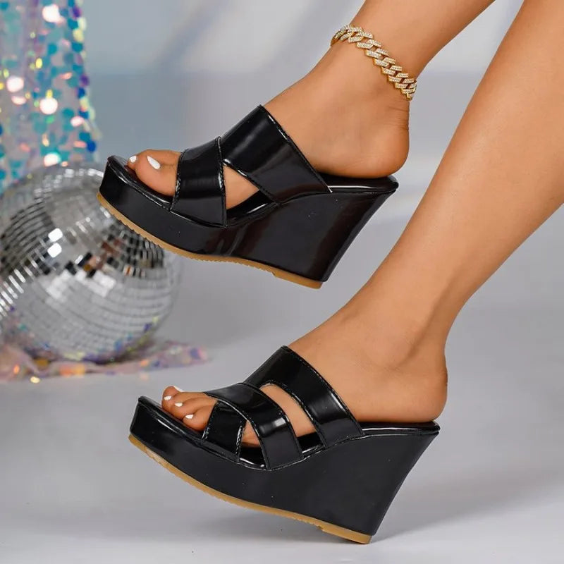 Women Mules SandalsWedges Heels Open Toe GorgeousParty Shoes Women
