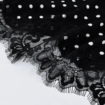 FDYOUI 2026 Woman Clothes Lace Patchwork Polka Dot Skirts Female Sexy Tight Short Skirt Black Party Night Club Dress Streetwear