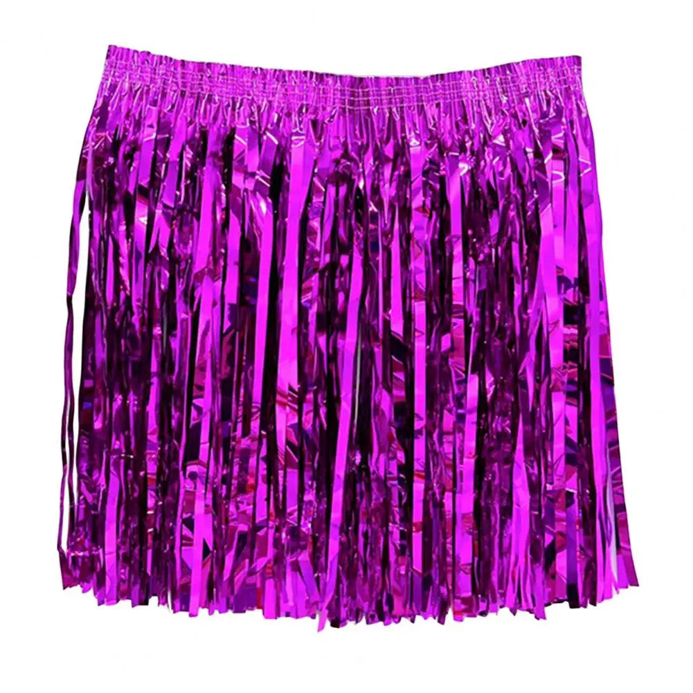 Sequin Cheerleading Team Dress for Adults Kids Rain Skirt Dance Costume Streamer Fringe Half Skirt for Beach Parties