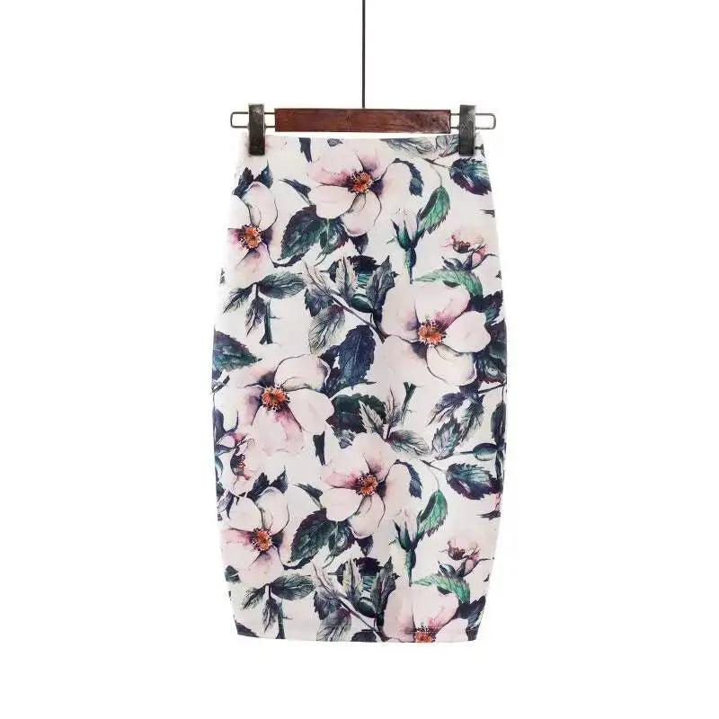 Spring Summer Women Y2K High Waist Midi Pencil Chiffon Skirts Slim Bodycon Vintage Hip Raise Korean Fashion Clothes UOV5