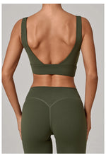 Running Sports Bra Women High Support Open Back Yoga Breathable Slim Fit Fitness Pilates Tank Top With Removable Pads