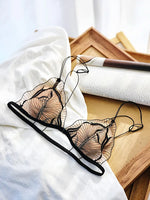 Summer French Front Closure Bralette Set Ultra Thin Breathable Sexy Lace Lingerie Comfy Everyday Wear for Women S-XL MOYISU Bras