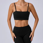Women Yoga Bra Removable Shoulder Strap Anti-Slip Bra Wrap Chest Dual-Use Sports Yoga Wear Outside Running Fitness Top
