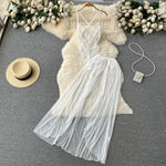 Women's Sexy Bow Lace-Up Sensual Dress Set Fashion Uniform - Trendy Comfortable Dress Ensemble for Adults New