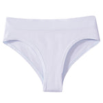 1Pc High Rise Panties Briefs Female Underpants Solid Color Women Seamless Underwear Sexy Lingerie Comfort Sport Intimates S-XXXL