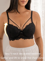 Large Size Lace Lingerie for Women Thin Push Up and Collection Lifting Underwear Comfy Anti Sagging Breast Brassiere