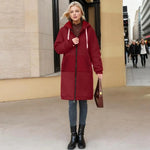 Zip Up Hoodies for Women Oversized Fleece Long Tunic Hooded Sweatshirt Autumn Winter Casual Drawstring Coat with Pockets