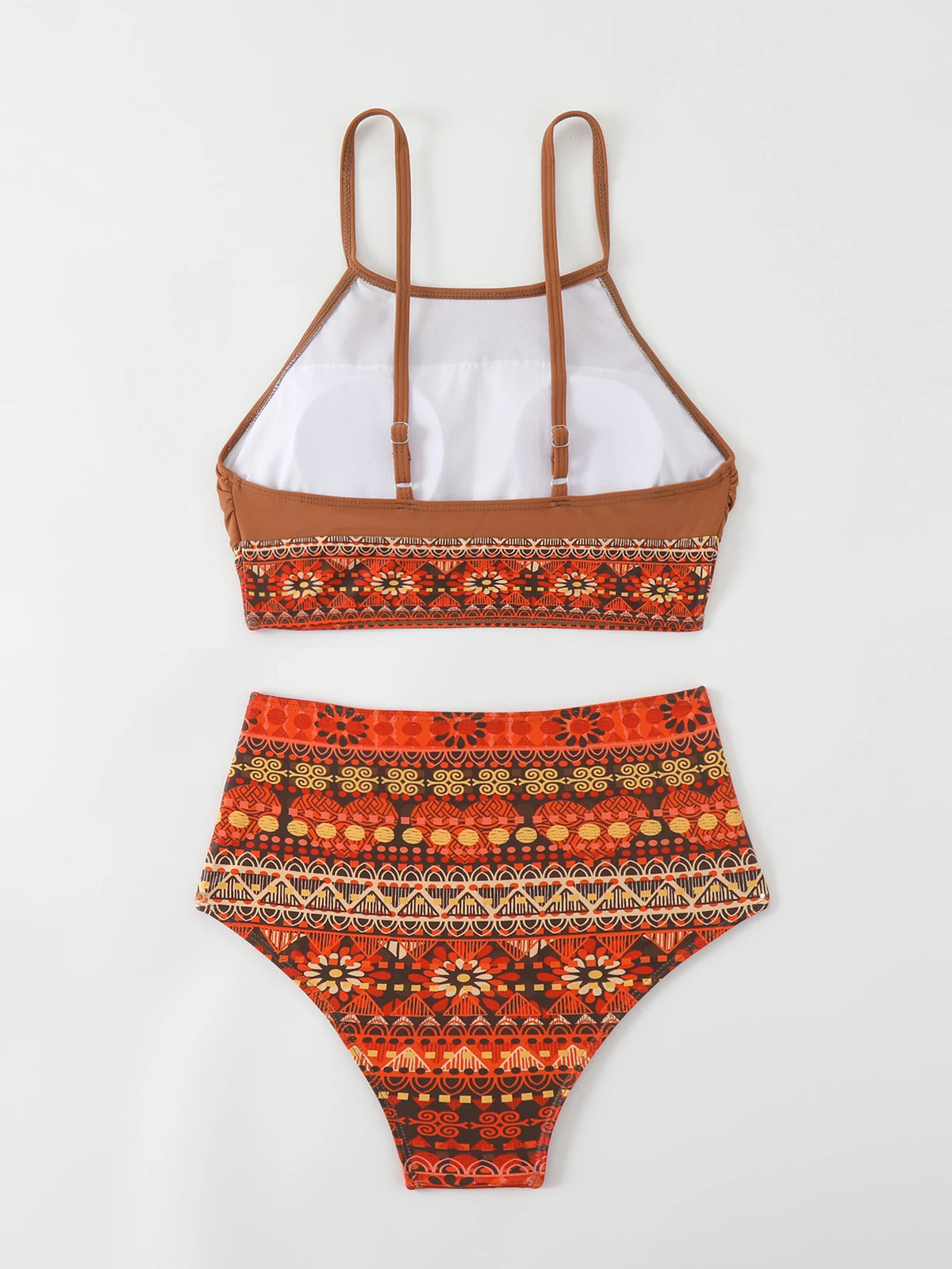 Tribal Print Bikini 2024 Brazilian Biquini Two Pieces Swimsuit Women High Waist Bathing Suit Swimwear Female Summer Beach Wear